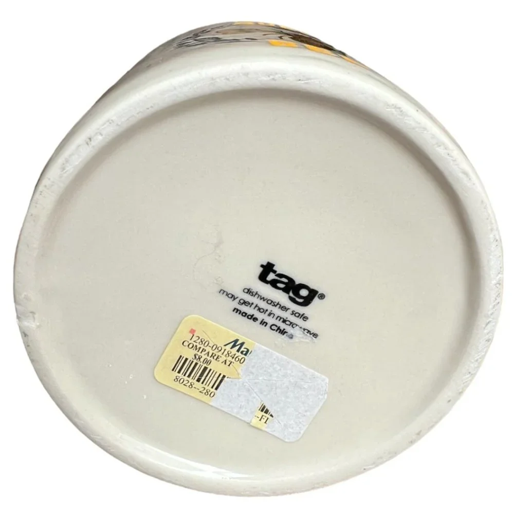 TAG Queen Bee Soup Mug Speckled Ceramic Oversized Planter - Picture 5 of 7